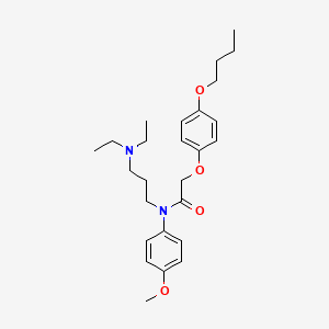 2-(4-butoxyphenoxy)-N-[3-(diethylamino)propyl]-N-(4-methoxyphenyl)acetamide