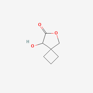 8-Hydroxy-6-oxaspiro[3.4]octan-7-one