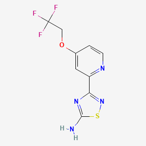 3-(4-(2,2,2-Trifluoroethoxy)pyridin-2-yl)-1,2,4-thiadiazol-5-amine