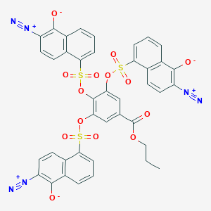 Benzoic acid, 3,4,5-tris[[(6-diazo-5,6-dihydro-5-oxo-1-naphthalenyl)sulfonyl]oxy]-, propyl ester