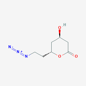 (4R,6R)-6-(2-azidoethyl)-4-hydroxyoxan-2-one