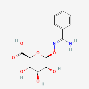 (2S,3S,4S,5R,6S)-6-[(Z)-[amino(phenyl)methylidene]amino]oxy-3,4,5-trihydroxyoxane-2-carboxylic acid