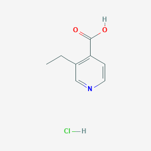 molecular formula C8H10ClNO2 B1375371 3-Ethylpyridine-4-carboxylic acid hydrochloride CAS No. 1423034-68-7