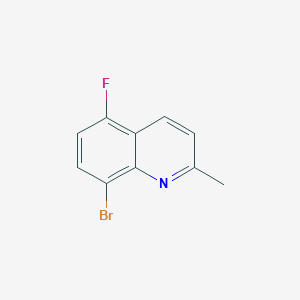 molecular formula C10H7BrFN B1375375 8-Bromo-5-fluoro-2-methylquinoline CAS No. 904694-59-3
