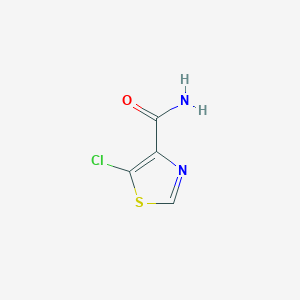 molecular formula C4H3ClN2OS B1375378 5-Chlorothiazole-4-carboxamide CAS No. 1006047-44-4