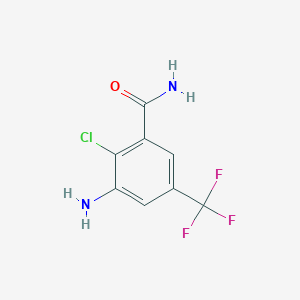 3-Amino-2-chloro-5-(trifluoromethyl)benzamide