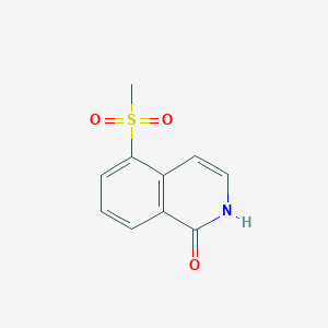 molecular formula C10H9NO3S B13753814 5-(methylsulfonyl)isoquinolin-1(2H)-one CAS No. 1184914-43-9