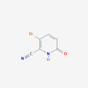 molecular formula C6H3BrN2O B1375384 3-Bromo-6-oxo-1,6-dihydropyridine-2-carbonitrile CAS No. 1186637-40-0