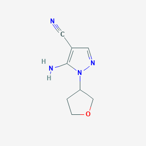 5-amino-1-(tetrahydrofuran-3-yl)-1H-pyrazole-4-carbonitrile