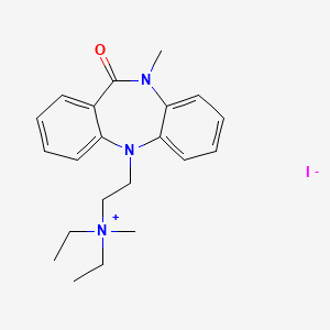 5H-Dibenzo(b,e)(1,4)diazepin-11-one, 5-(diethylmethylammonioethyl)-, iodide