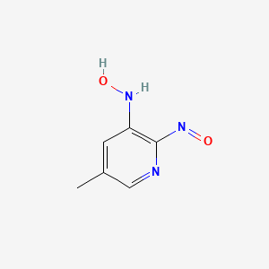 N-(5-methyl-2-nitrosopyridin-3-yl)hydroxylamine