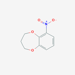 molecular formula C9H9NO4 B13753985 6-nitro-3,4-dihydro-2H-1,5-benzodioxepine CAS No. 115464-84-1