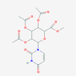 Methyl 3,4,5-triacetyloxy-6-(2,4-dioxopyrimidin-1-yl)oxane-2-carboxylate