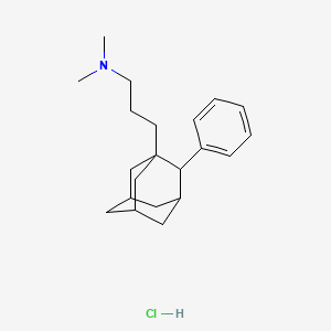 Adamantane, 1-(3-dimethylaminopropyl)-2-phenyl-, hydrochloride