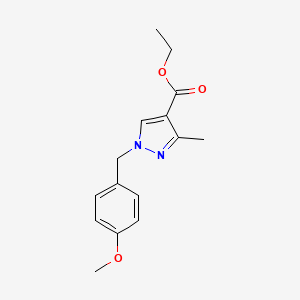 B1375412 ethyl 1-(4-methoxybenzyl)-3-methyl-1H-pyrazole-4-carboxylate CAS No. 1262849-21-7