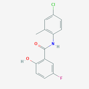 N-(4-Chloro-2-methylphenyl)-5-fluoro-2-hydroxybenzamide