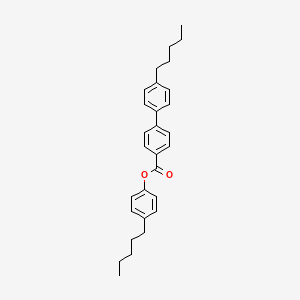 [1,1'-Biphenyl]-4-carboxylic acid, 4'-pentyl-, 4-pentylphenyl ester