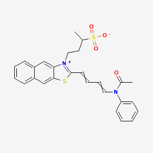 2-[4-(Acetylanilino)-1,3-butadienyl]-3-(3-sulphonatobutyl)naphtho[2,3-d]thiazolium