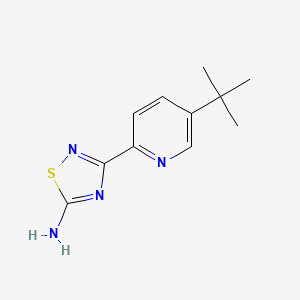 3-(5-Tert-butylpyridin-2-yl)-1,2,4-thiadiazol-5-amine