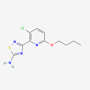 3-(6-Butoxy-3-chloropyridin-2-yl)-1,2,4-thiadiazol-5-amine