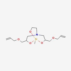 2,8,9-Trioxa-5-aza-1-silabicyclo(3.3.3)undecane, 1-methyl-3,7-bis((2-propenyloxy)methyl)-