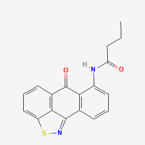 N-(6-Oxo-6H-anthra[9,1-cd]isothiazol-7-yl)butanamide