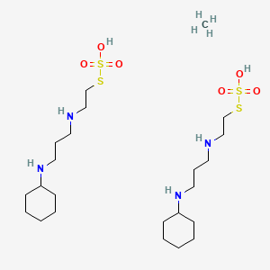 S-2-((3-Cyclohexylaminopropyl)amino)ethyl hydrogen thiosulfate hemihydrate