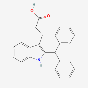 1H-Indole-3-propionic acid, 2-(diphenylmethyl)-