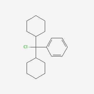 molecular formula C19H27Cl B13754308 [Chloro(dicyclohexyl)methyl]benzene CAS No. 51046-32-3