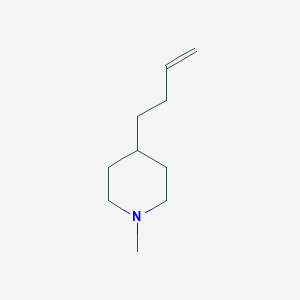 molecular formula C10H19N B1375431 4-(丁-3-烯-1-基)-1-甲基哌啶 CAS No. 1215013-91-4
