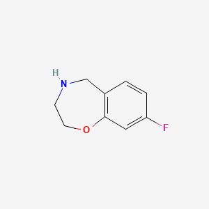 molecular formula C9H10FNO B1375432 8-氟-2,3,4,5-四氢-1,4-苯并噁唑 CAS No. 844648-13-1