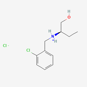 (S)-2-(((2-Chlorophenyl)methyl)amino)-1-butanol hydrochloride