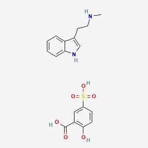 3-(2-(Methylamino)ethyl)indole sulfosalicylate