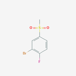 molecular formula C7H6BrFO2S B1375436 2-溴-1-氟-4-(甲磺基)苯 CAS No. 959961-65-0