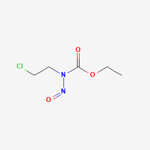 molecular formula C5H9ClN2O3 B13754363 Carbamic acid, (2-chloroethyl)nitroso-, ethyl ester CAS No. 6296-45-3