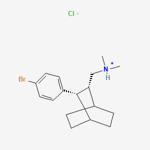 cis-2-(p-Bromophenyl)-3-((dimethylamino)methyl)bicyclo(2.2.2)octane hydrochloride