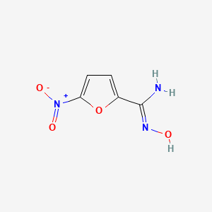 molecular formula C5H5N3O4 B13754377 5-Nitro-2-furamidoxime CAS No. 772-43-0