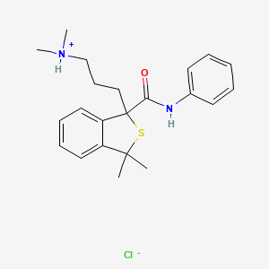 1,3-Dihydro-3,3-dimethyl-1-(3-(dimethylamino)propyl)benzo(c)thiophene-1-carboxanilide HCl