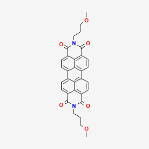 7,18-bis(3-methoxypropyl)-7,18-diazaheptacyclo[14.6.2.22,5.03,12.04,9.013,23.020,24]hexacosa-1(23),2,4,9,11,13,15,20(24),21,25-decaene-6,8,17,19-tetrone