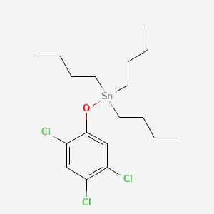 molecular formula C18H29Cl3OSn B13754394 Tributyl(2,4,5-trichlorophenoxy)stannane CAS No. 73927-98-7