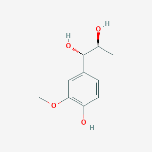 molecular formula C10H14O4 B137544 threo-1-(4-Hydroxy-3-methoxyphenyl)propane-1,2-diol CAS No. 848031-94-7