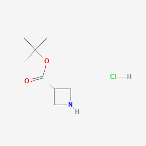 molecular formula C8H16ClNO2 B1375447 叔丁基氮杂环丁-3-甲酸盐酸盐 CAS No. 53871-08-2