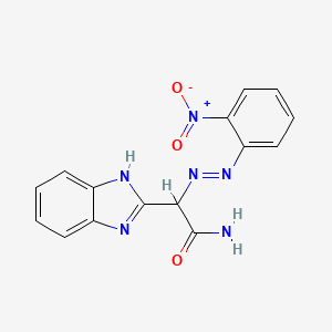 alpha-[(2-Nitrophenyl)azo]-1H-benzimidazole-2-acetamide