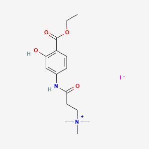 Ethyl 4-(3-dimethylaminopropionylamino)salicylate, methiodide