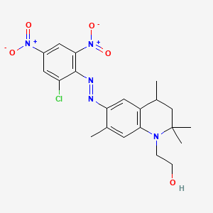 6-[(2-Chloro-4,6-dinitrophenyl)azo]-3,4-dihydro-2,2,4,7-tetramethyl-2H-quinoline-1-ethanol