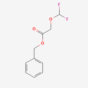molecular formula C10H10F2O3 B1375459 Benzyl 2-(difluoromethoxy)acetate CAS No. 1089709-30-7