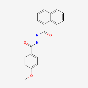 1-(p-Methoxybenzoyl)-2-(1-naphthoyl)hydrazine