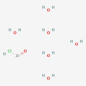 molecular formula ClH13O7Zr B13754596 Zirconium,dichlorooxo-, hexahydrate (8CI,9CI) 