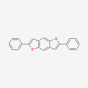 molecular formula C22H14O2 B1375460 2,6-二苯基苯并[1,2-b:4,5-b']二呋喃 CAS No. 5379-77-1