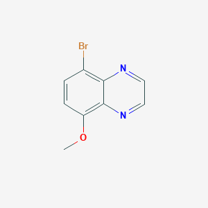 molecular formula C9H7BrN2O B1375461 喹喔啉，5-溴-8-甲氧基- CAS No. 208261-83-0